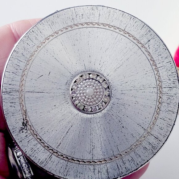 Vintage Van Cleef & Arpels Compact & Lipstick Case for Revlon Silver Plated - Picture 6 of 13